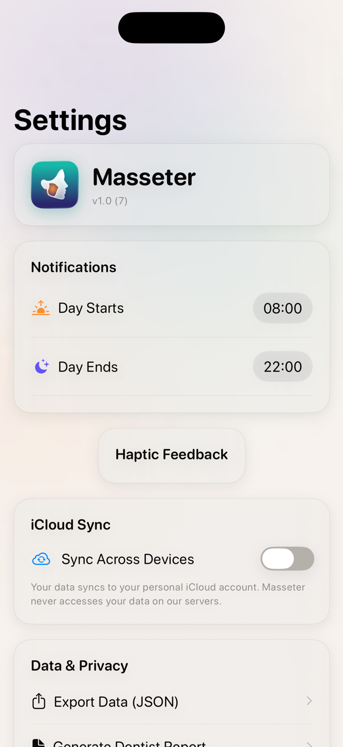 Settings and preferences