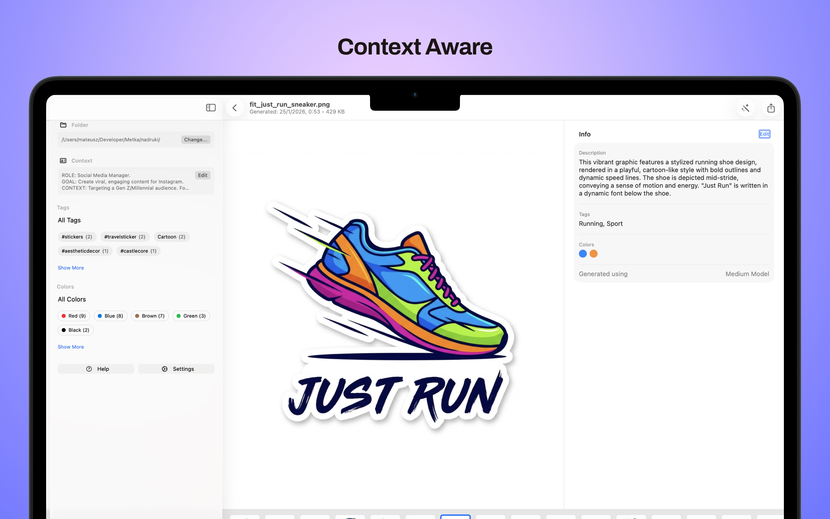 Metka image analysis